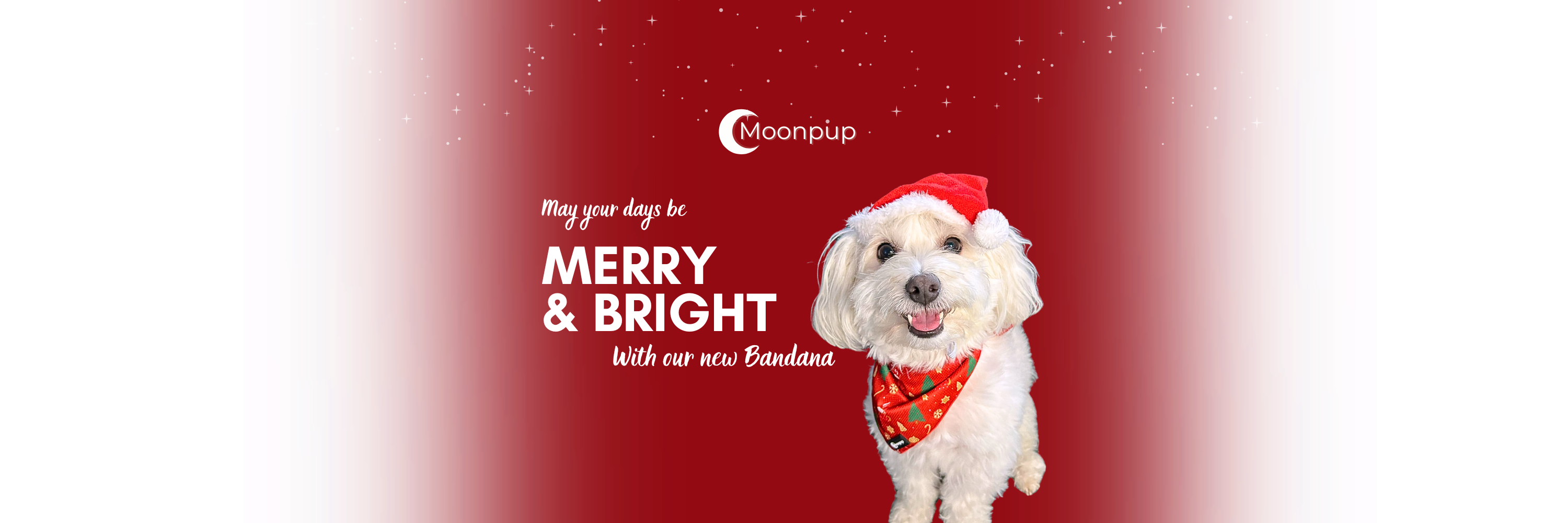 Banner de Crăciun cu bandana pentru câini