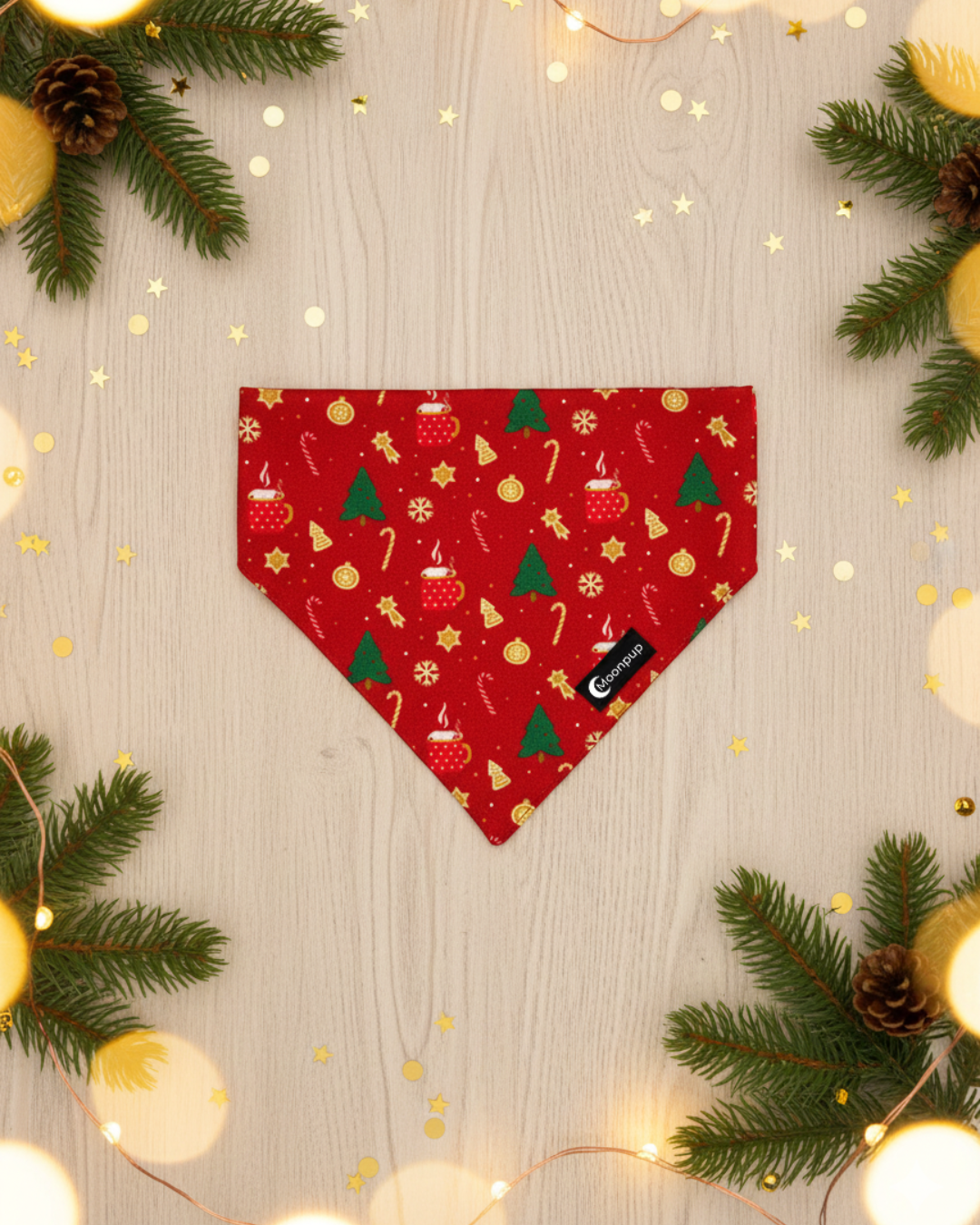 Bandană pentru câini de Crăciun - Merry and Bright, BNDMB 3